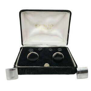 Emilio Ponti Roma Milano Cufflink Set w/Shirt Studs & 2‎ Extra Cufflinks